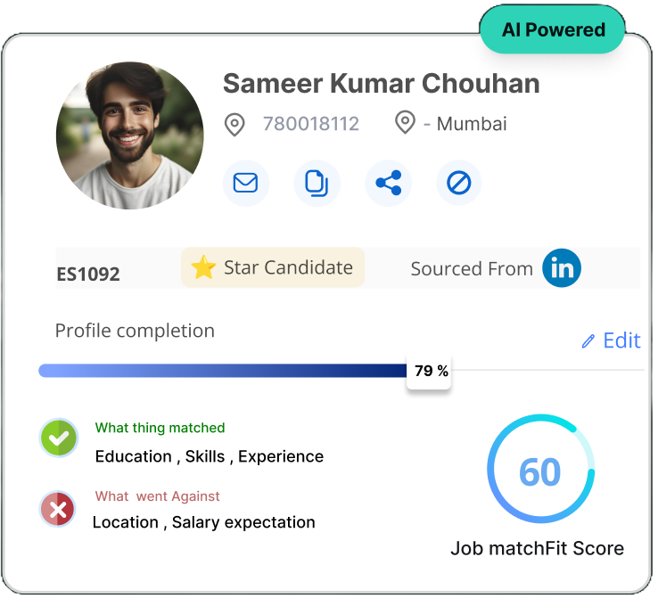 Resume intelligence UI